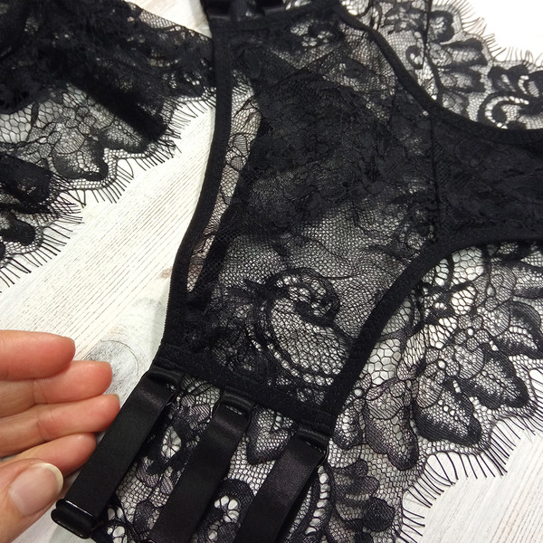 Black lace set bra and panties - Inspire Uplift