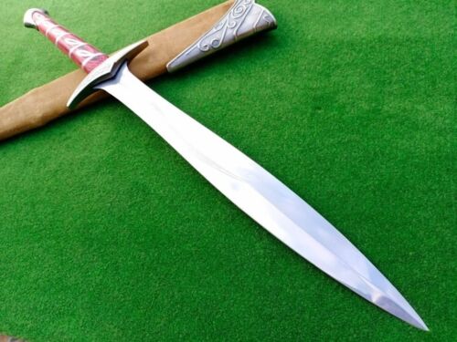 Handmade Damascus Steel Hobbit Sting Elven Sword from Lord of the Rings Replica for Him (4).jpg