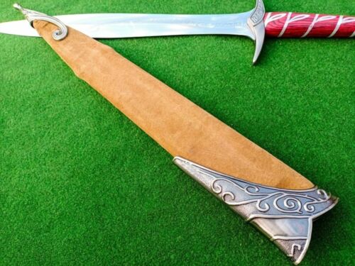 Handmade Damascus Steel Hobbit Sting Elven Sword from Lord of the Rings Replica for Him (6).jpg