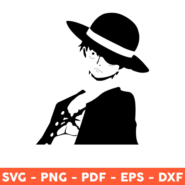 One Piece Luffy Svg, Anime One Piece Svg, Luffy Svg, Luffy A - Inspire  Uplift