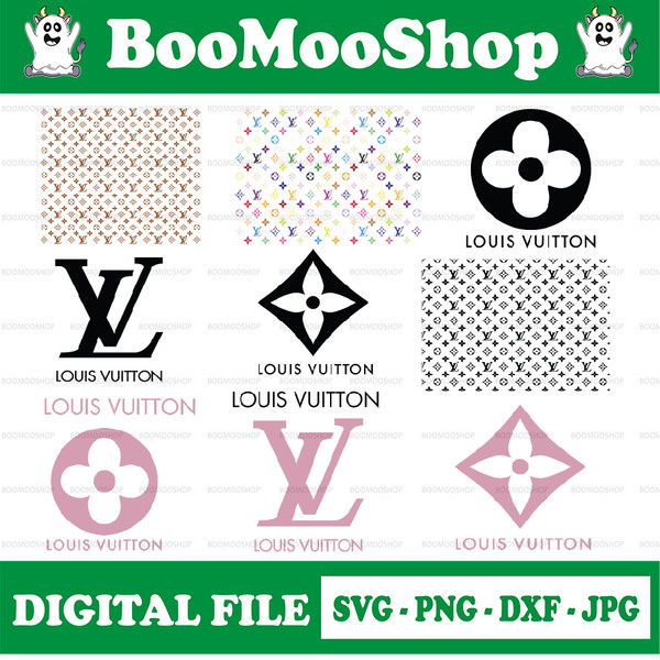 Louis Vuitton Pattern SVG PNG DXF EPS Cut Files For Cricut And Silhouette -  Instant Download