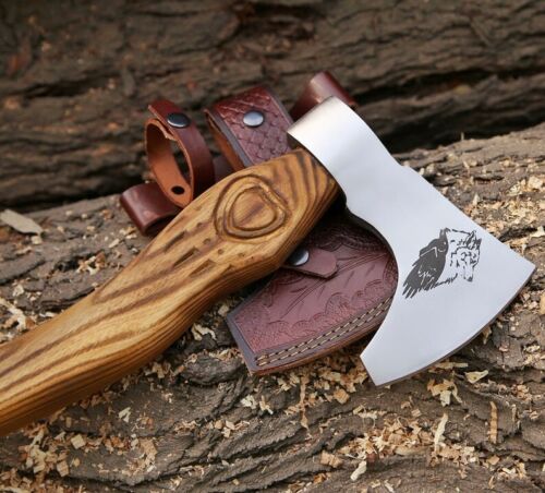 Hand-Forged Viking Carbon Steel Tomahawk with Integral Design for Camping and Hiking (3).jpg