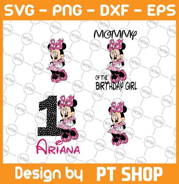 minnie mouse 1st birthday png