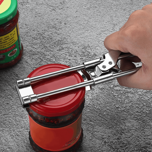 2* Adjustable Multifunctional Stainless Steel Can Opener Jar Lid