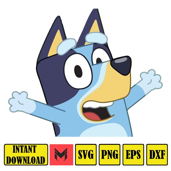 Bluey Svg, Cartoon Svg, Bluey Svg, Cartoon Svg, Bluey Svg, B - Inspire ...