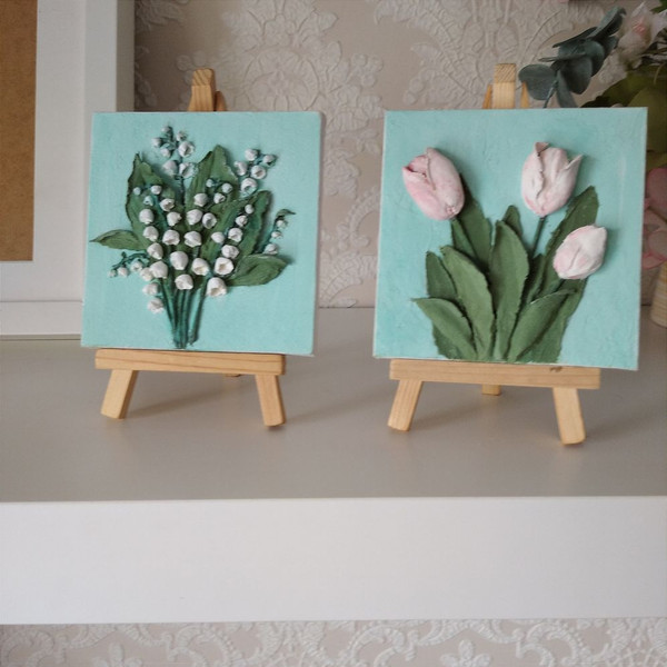  24 Set Mini Canvas Easel Set with Mini Watercolor