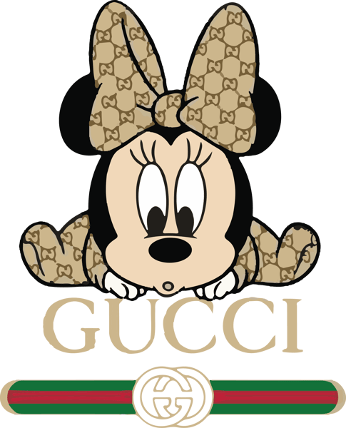 Minnie Mouse Gucci Style logo vector. Download free Minnie Mouse