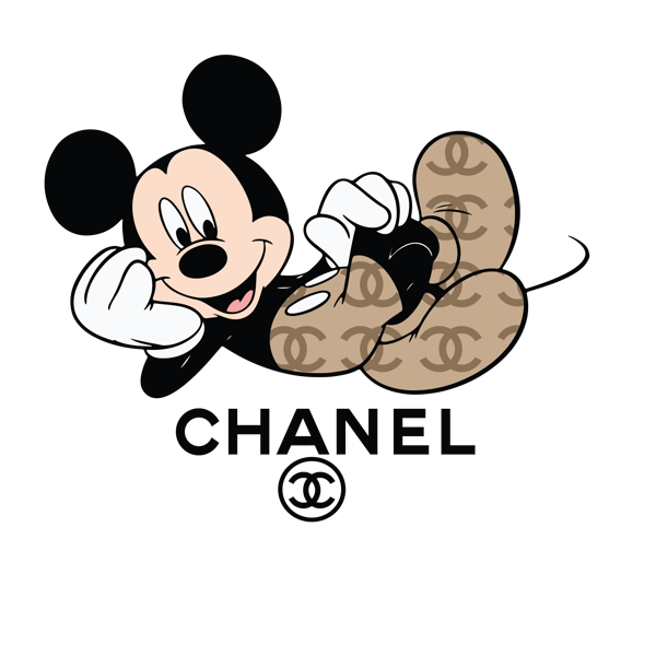 Mickey Mouse - Mickey Mouse - CHANEL - big Softpatch- Patch - Back Patches