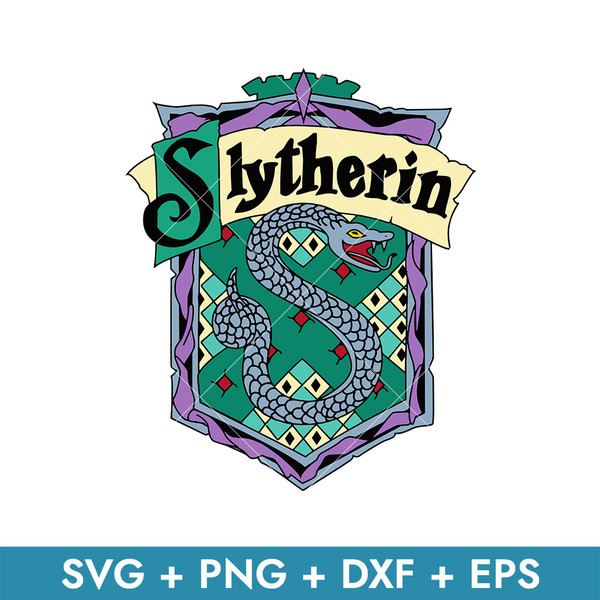 Slytherin Emblem Outline Svg, Harry Potter House Crest Svg, - Inspire Uplift