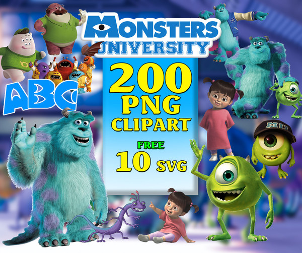 monsters university inc clip art