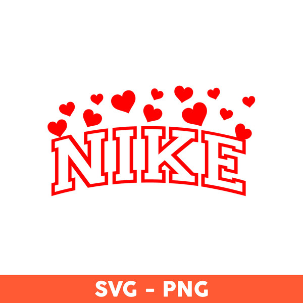 Valentines Swoosh SVG, Nike Valentine SVG, Heart Valentine SVG