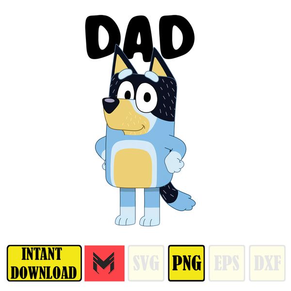 Bluey PNG, Bluey Family Party Png, Bluey Birthday PNG, Bluey - Inspire ...