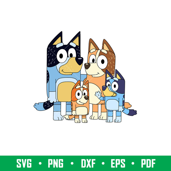 Bluey Heeler Svg, Bluey Svg, Bluey Dog Svg, Bluey Silhouette Svg, Cartoon Svg, Png Dxf Eps Pdf File, BY23.jpeg