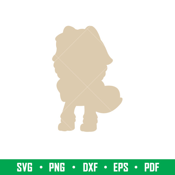 Bluey Heeler Svg, Bluey Svg, Bluey Dog Svg, Bluey Silhouette Svg, Cartoon Svg, Png Dxf Eps Pdf File, BY83.jpeg