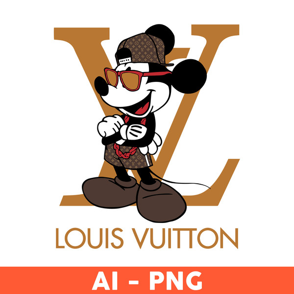 Louis Vuitton Mickey Mouse Svg, Mickey Mouse Svg, Louis Vuitton Logo Svg,  Fashion Logo Svg, Disney Svg - Download