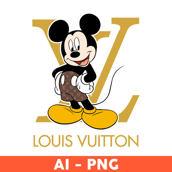 Louis Vuitton Logo Mickey Disney Svg, Logo Svg, Louis Vuitto