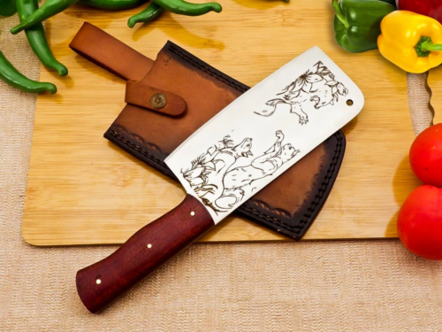 Artisan Crafted Bunka Cleaver, Versatile Meat Knife, Unisex Gift, Special Occasion Present (5).png