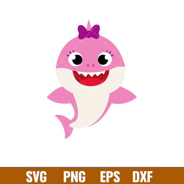 Baby Shark Png, Shark Family Png, Ocean Life Png, Cute Fish Png, Shark Png Digital File, BBS92.jpg