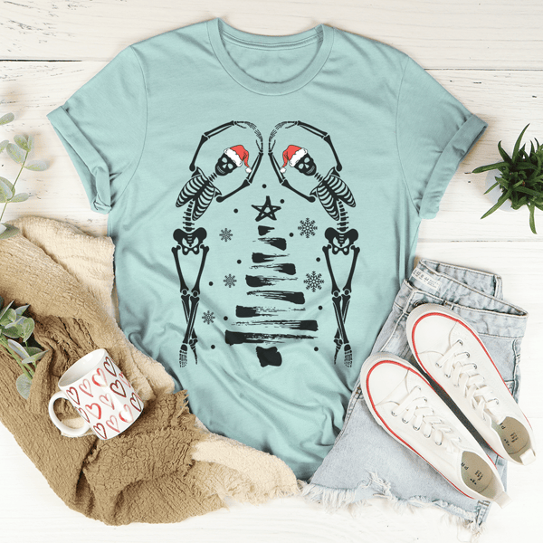 Christmas Tree Skeletons Tee