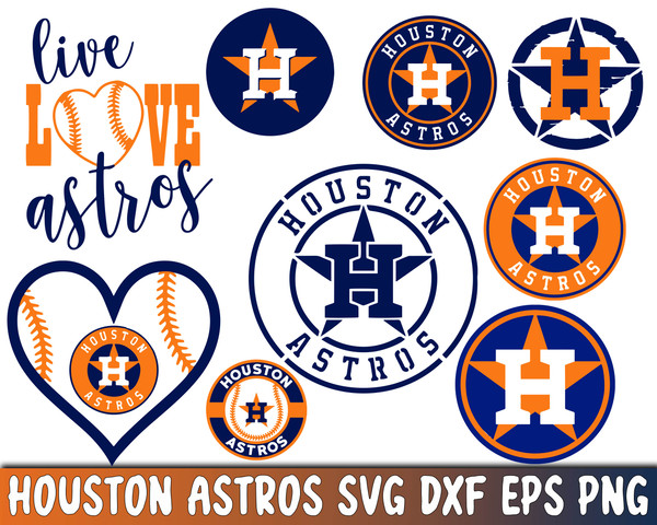 Houston Astros SVG Files - Astros Logo SVG - Houston Astros PNG Logo, MLB  Logo, Clipart Bundle