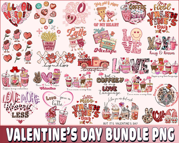 Love , Xo Xo , Car heart , coffee Valentine Day bundle PNG - Mega Valentine day bundle PNG.jpg
