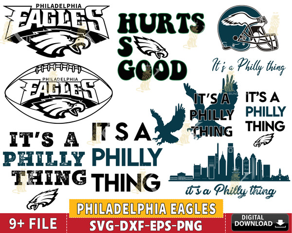 Philadelphia Eagles SVG bundle , Philadelphia Eagles svg dxf - Inspire  Uplift