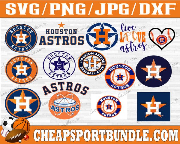 Houston Astros MLB Team SVG Bundle
