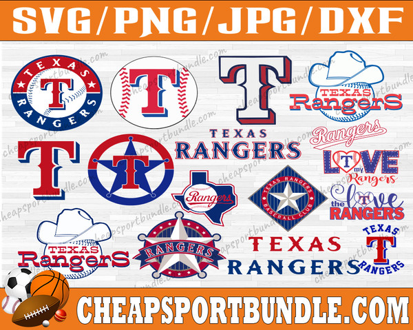 Bundle 16 Files Texas Rangers Baseball Team Svg, Texas Range - Inspire  Uplift