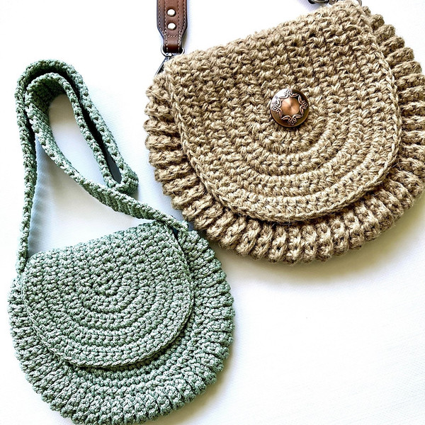 Crocheted Shoulder Bags Simple Pattern PDF for Beginners Jut - Inspire  Uplift