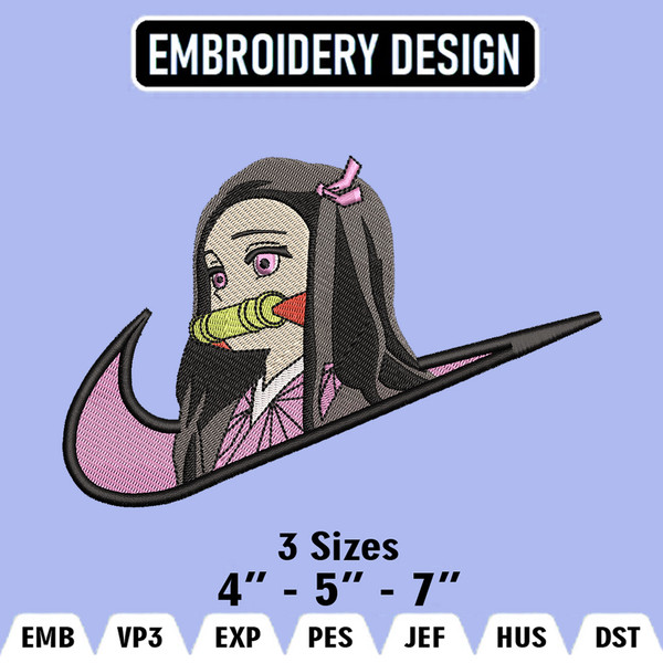 Nezuko Embroidery Design File/ Kimetsu no yaiba Anime Embroi - Inspire  Uplift in 2023