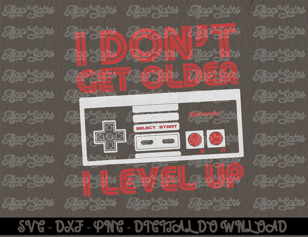 Nintendo I Don't Get Older I Level Up SNES Controller T-Shirt copy.jpg