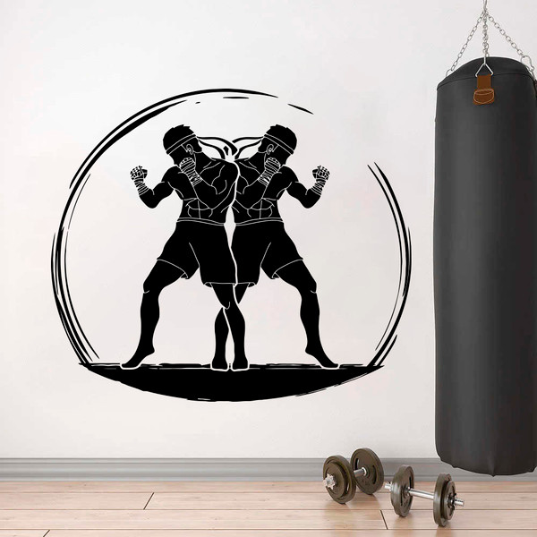 Thai Boxing Muay Thai The Martial Art Of Thailand, Gym Sticker