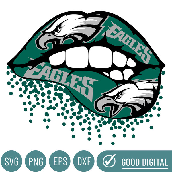 Philadelphia Eagles Lips Svg, Philadelphia Eagles Png, Eagle