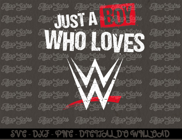 WWE Just A Boy Who Loves Wrestling T-Shirt copy.jpg