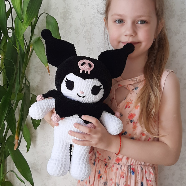 Kuromicore,Kuromi Crochet,Kuromi plush toy,Kuromi toy,Handma