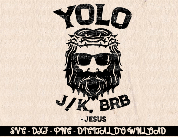 Yolo Jk Brb Jesus Funny Easter Day Ressurection Christians T-Shirt (2) copy.jpg