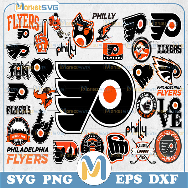 NHL Philadelphia Flyers SVG, SVG Files For Silhouette