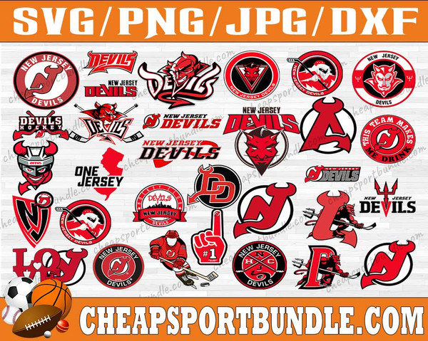 Red Hockey Jersey SVG PNG JPG Front and Back Hockey Cricut 