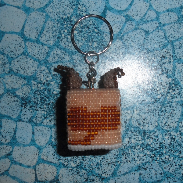 Floppa Gift, Handmade Keychain, Beaded Floppa, Big Floppa, F - Inspire  Uplift