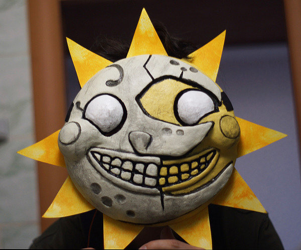 FNAF Sun mask Sundrop Moondrop Five Nights at Freddy's Sun - Inspire Uplift