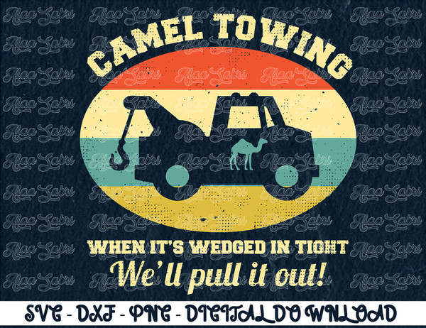 Camel Towing Retro Adult Humor Saying Funny Halloween Gift T-Shirt copy.jpg