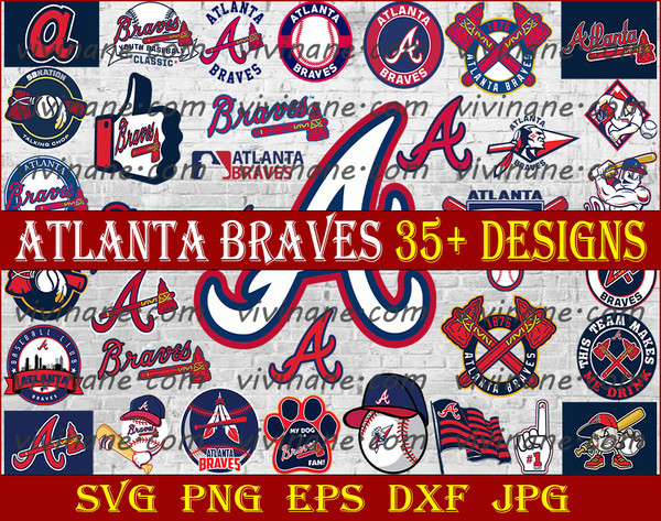 36 Files Atlanta Braves Svg, Baseball Clipart, Atlanta Brave