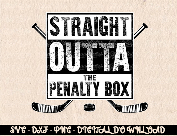 Ice Hockey Player Gift Straight Outta The Penalty Box Shirt T-Shirt copy.jpg