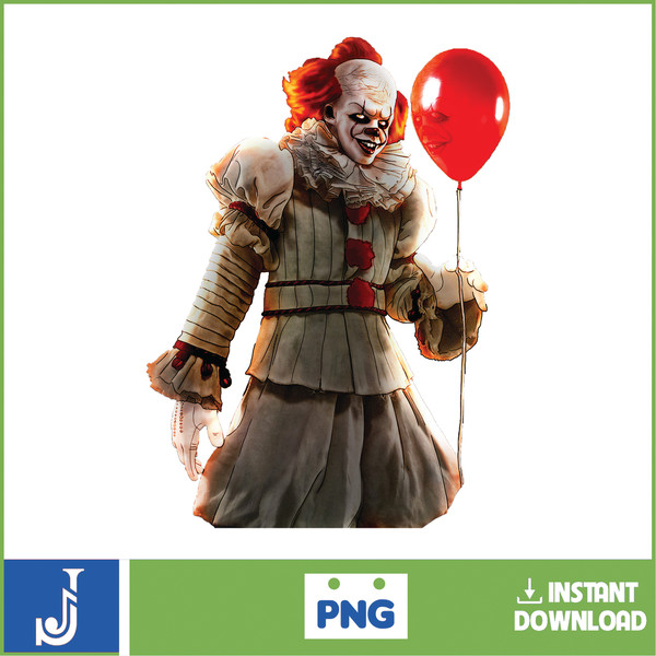 IT Pennywise Clown PNG, Pennywise Clown Halloween, Scary Halloween, Horror Characters, Halloween PNG (25).jpg