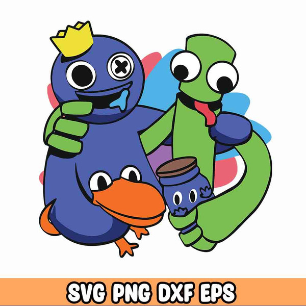 Rainbow Friends SVG Rainbow Friends PNG Blue Svg (Download Now) 