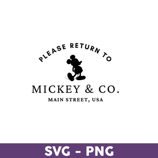 Mickey & Co Svg,Please Return To Mickey & Co Svg, Disney Tri - Inspire ...