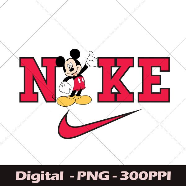 Retro Nike Mickey PNG, Nike Mickey Mouse PNG, Nike Logo Mick - Inspire ...