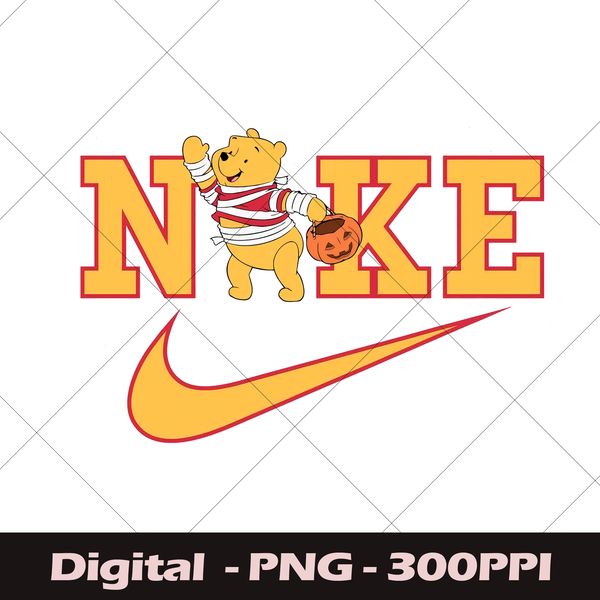 Funny Nike Pooh PNG, Retro Nike Winnie Pooh PNG, Nike Logo P - Inspire ...