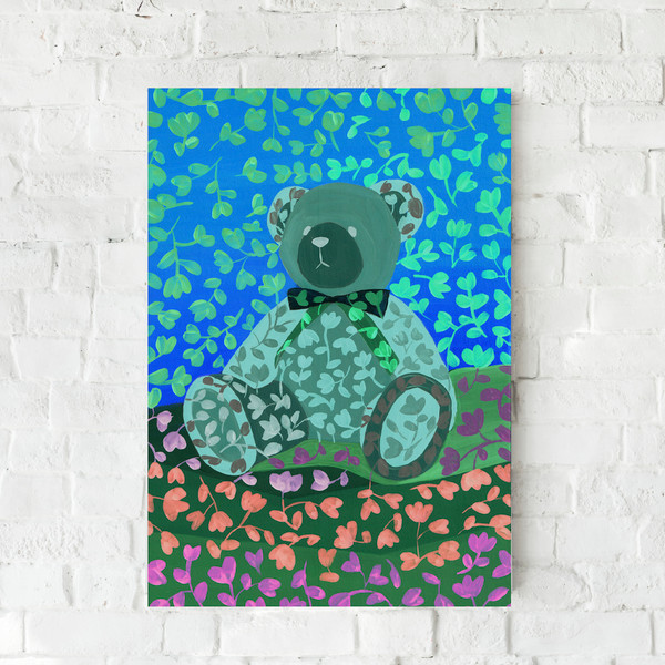 Neon Koala Bear Art Design, Digital Download Png File. 