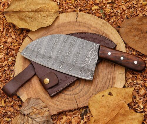 Handmade Damascus Steel Kitchen Knife/steak Knife/ Cleaver